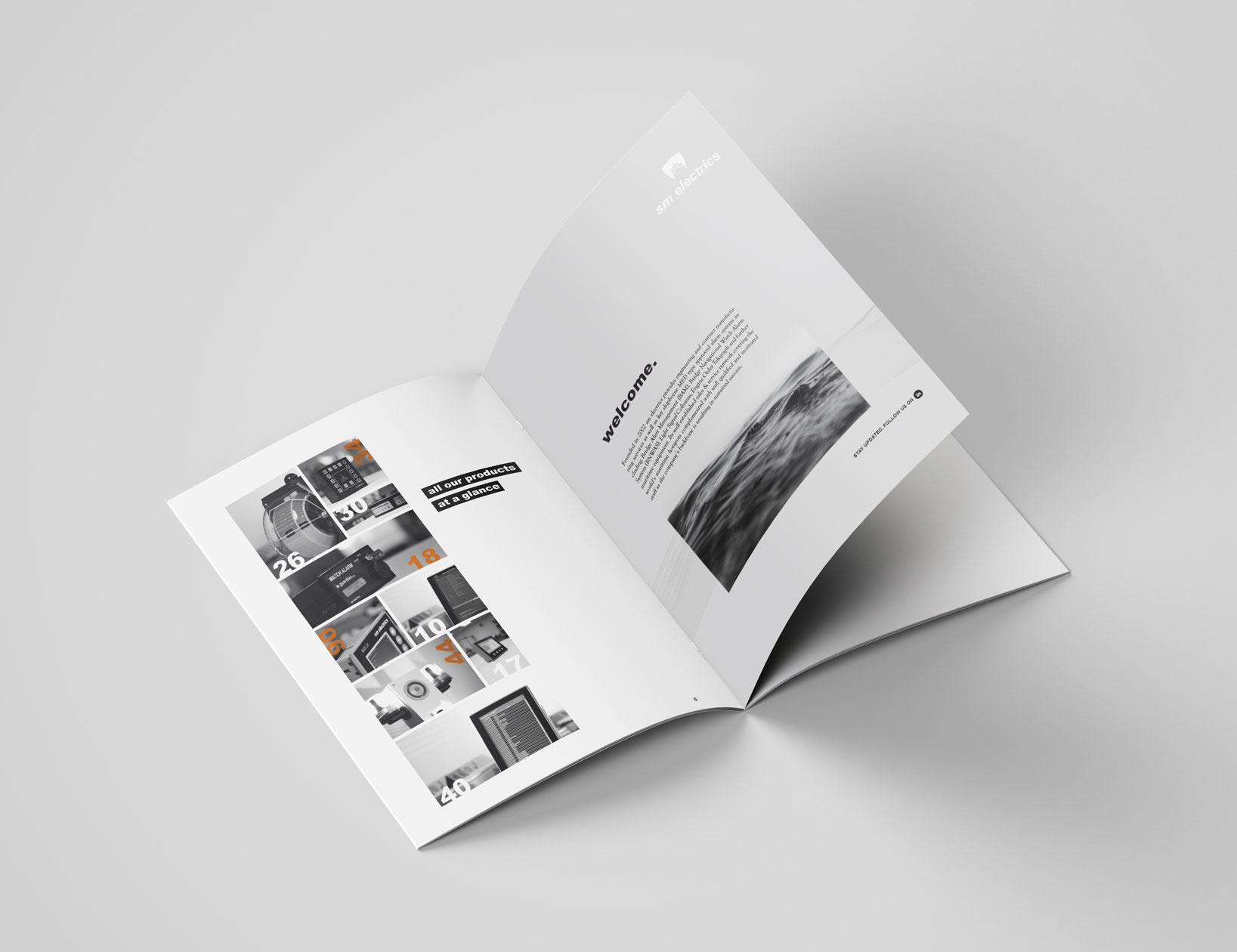 Editorial Design, Corporate Design für den Produktkatalog von sm electricts